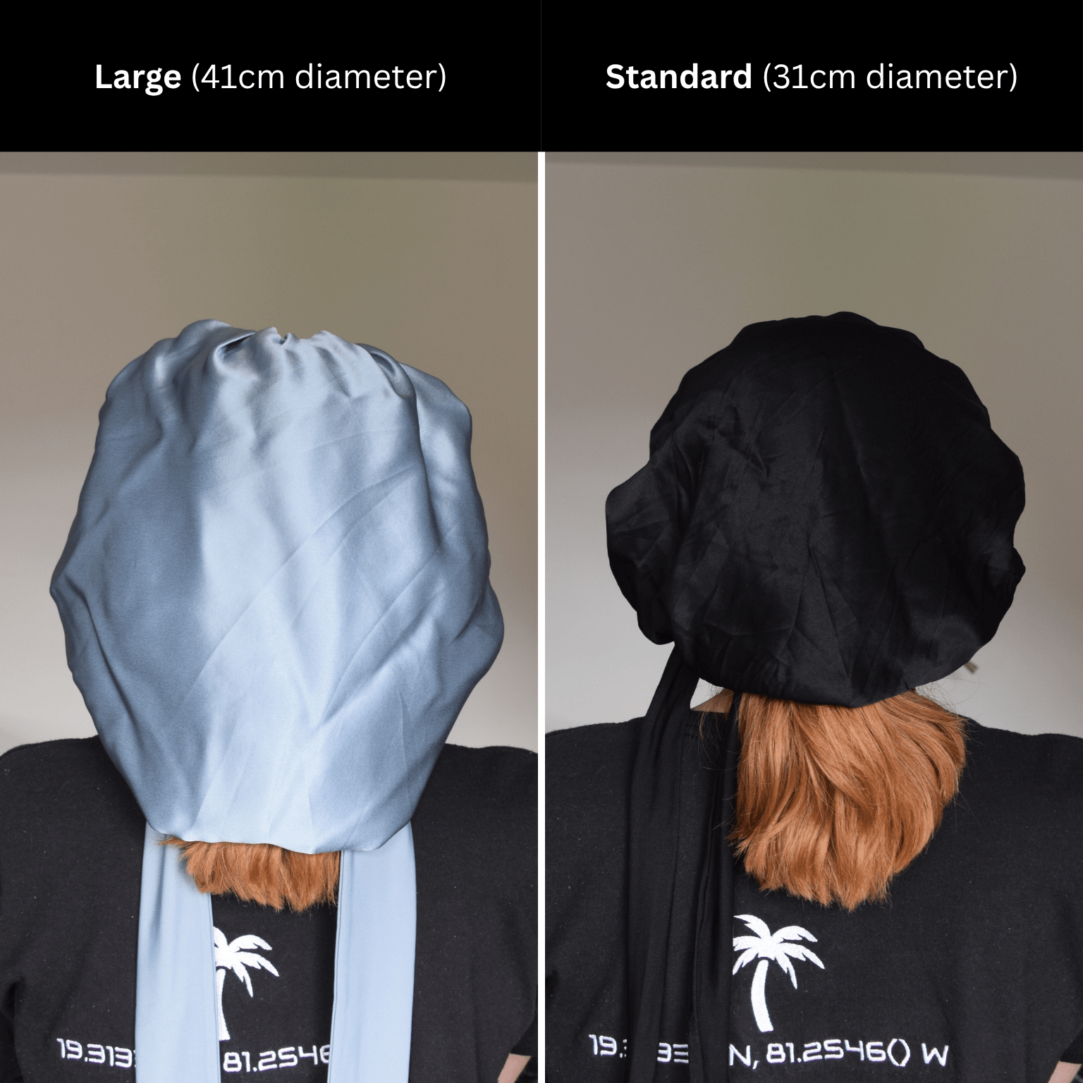 LARGE 22 Momme Mulberry Silk Charmeuse Weave Bonnet