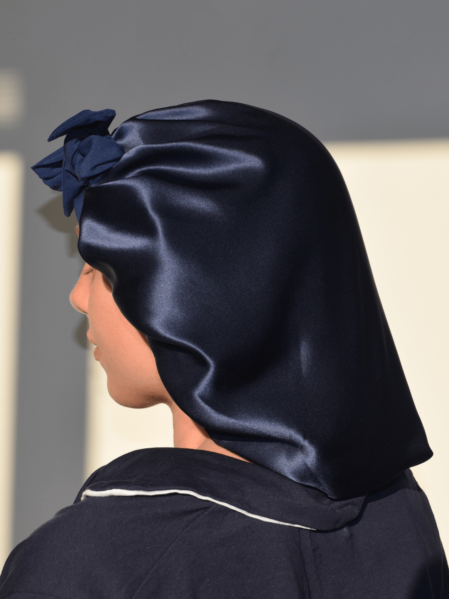 LARGE 22 Momme Mulberry Silk Charmeuse Weave Bonnet